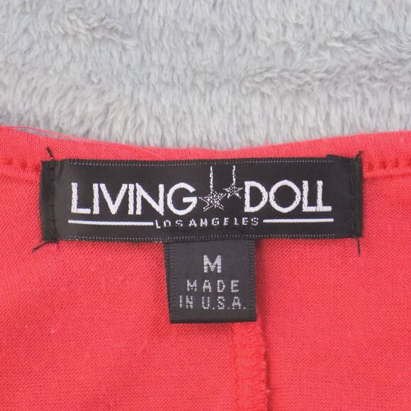 Living Doll Top Medium Mod Glam Festival Batwing Disco Revival (BUNDLE PRICE $5) - Picture 2 of 5